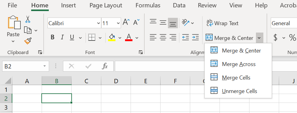 what does merging cells in excel do