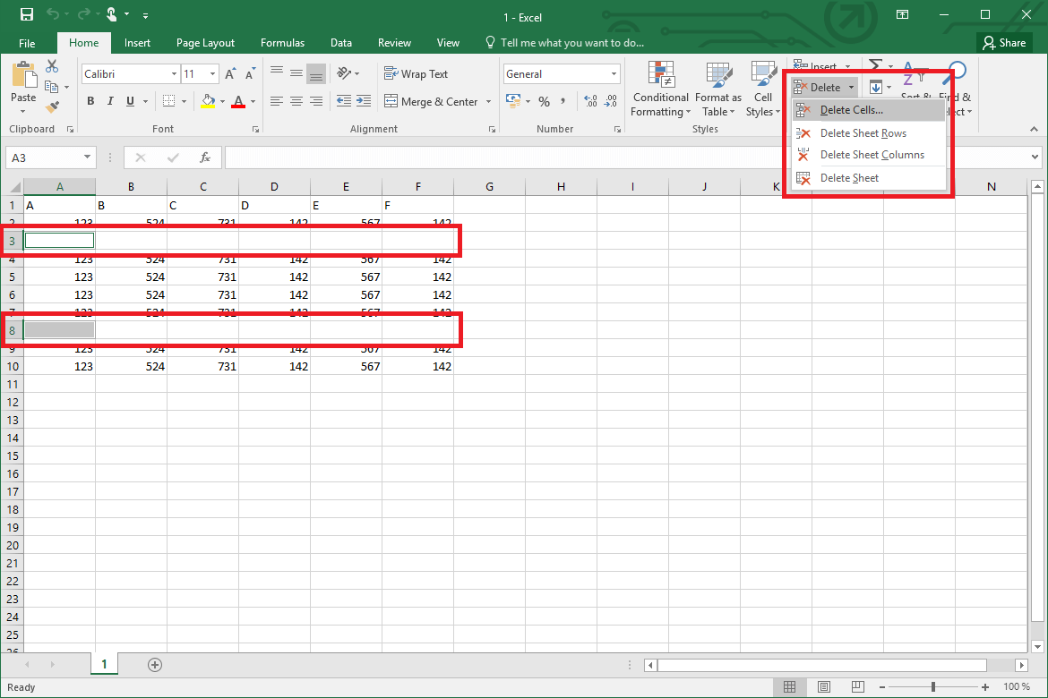 How To Easily Remove Blank Rows In Excel example IONOS