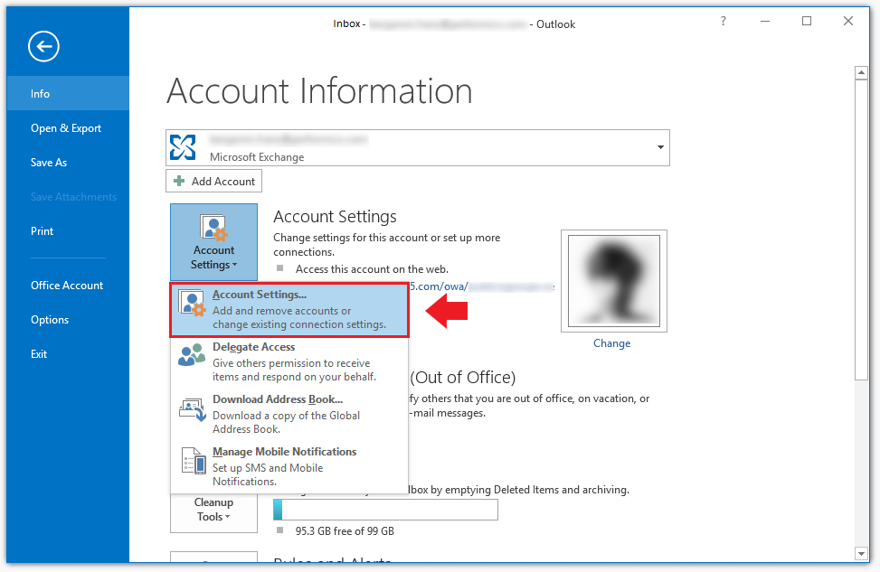 using two email accounts in outlook 2013
