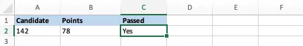 Excel VBA: filled-in table