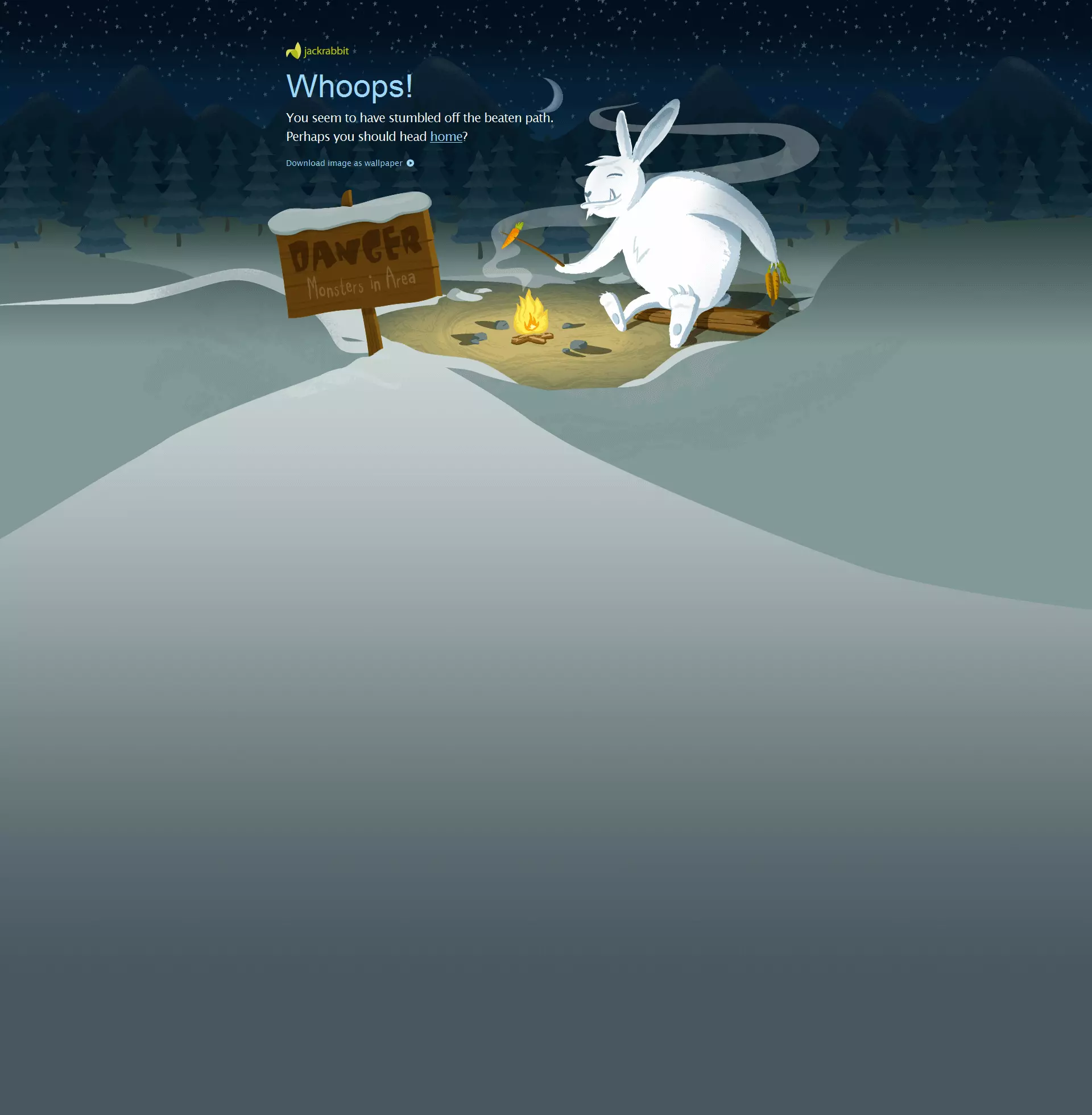 Jackrabbit Design’s 404 page