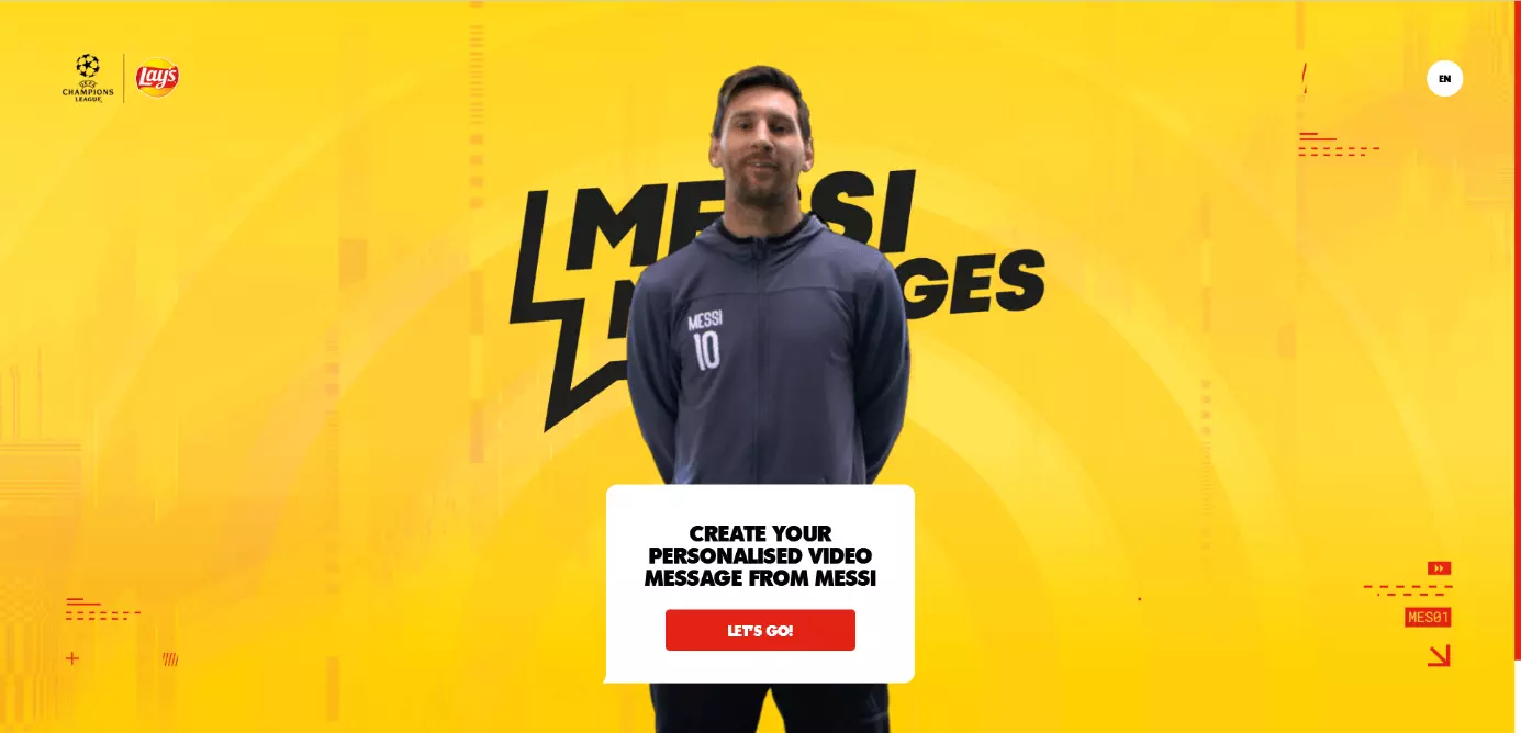 Example of celebrity co-branding: Lionel Messi and Lay’s crisps