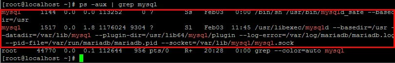 MySQL process