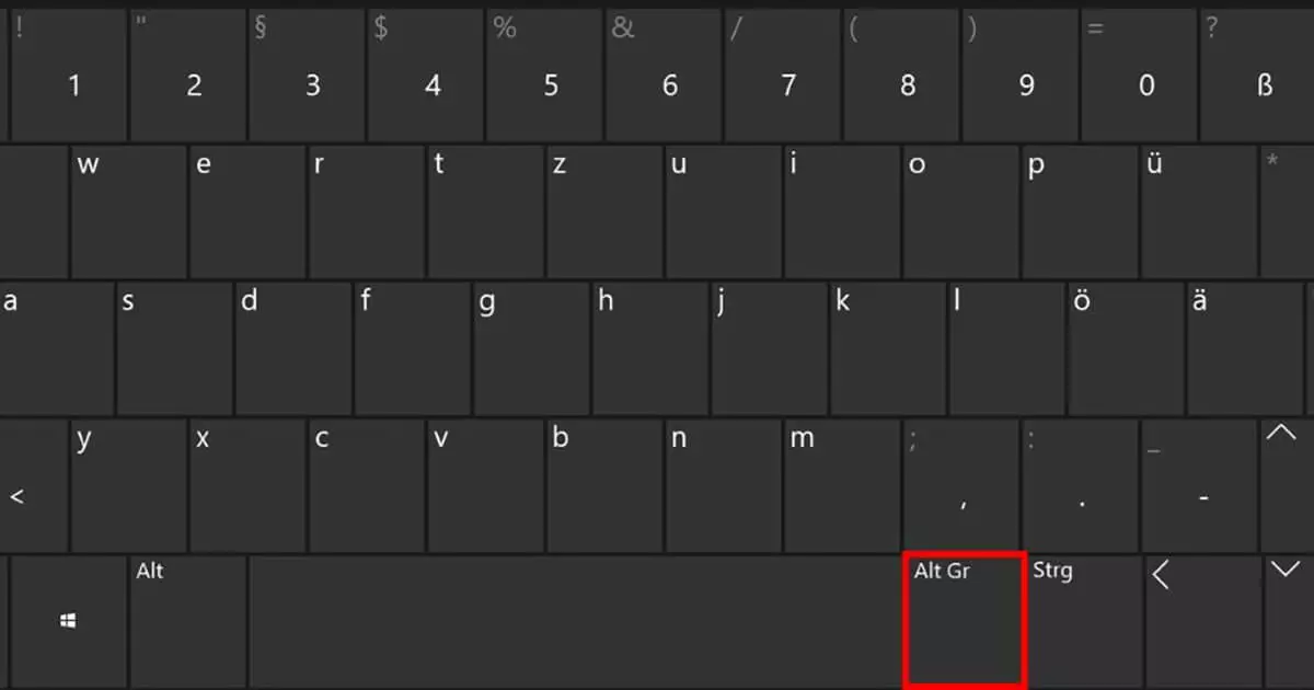 Alt Gr key: how to access hidden keyboard functions