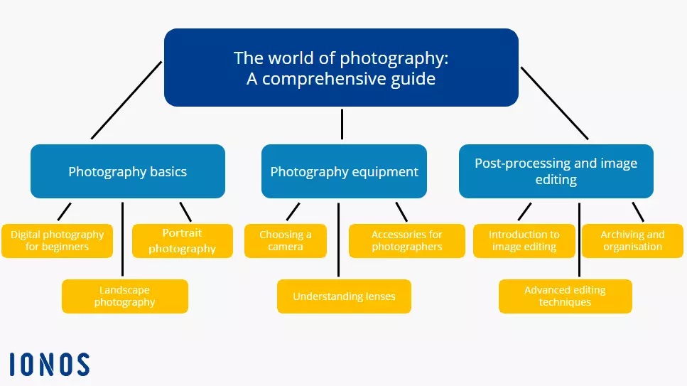 Hub page example: The world of photography