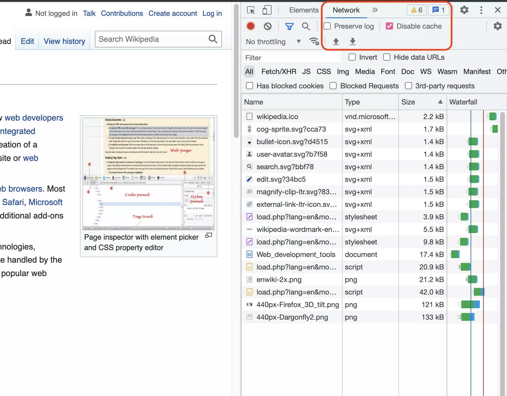 Deactivate browser cache when using Chrome DevTools