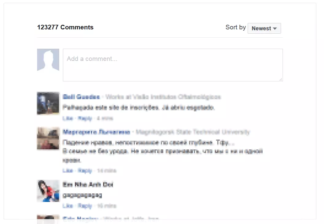 Facebook‘s Comment plugin