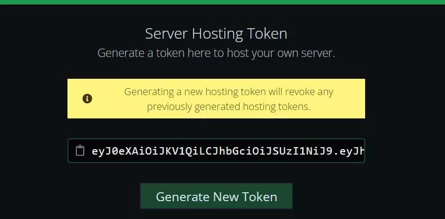 Getting a Path of Titans: Server hosting token