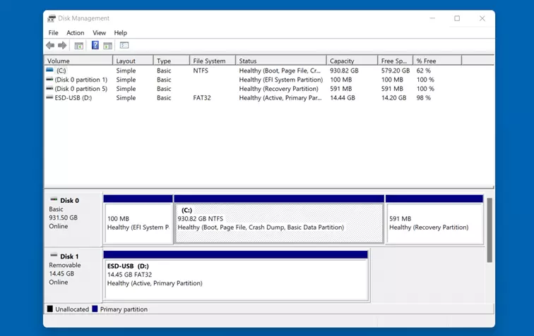 Windows 11: Disk Management