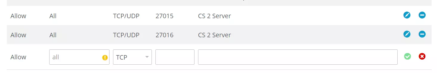 IONOS Customer Account: CS2 Server Port Sharing