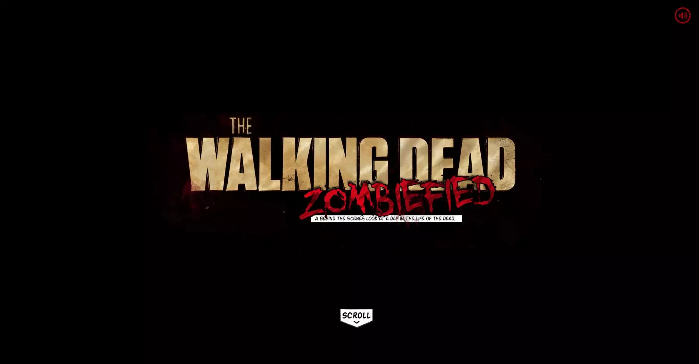 Startscreen of www.cabletv.com/the-walking-dead