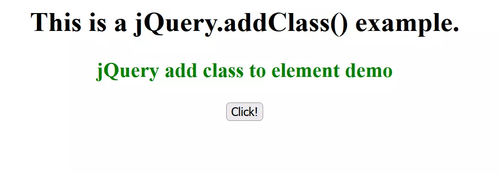 After calling .addClass()