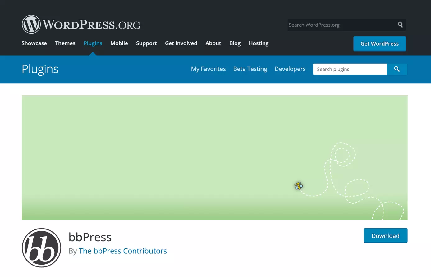 bbPress download from WordPress.org