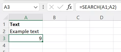 Searching for repeated text using the Excel SEARCH function