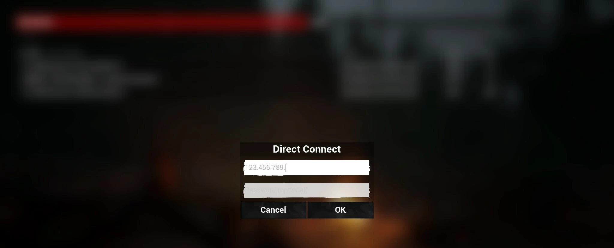 Direct connection page for Dead Matter server