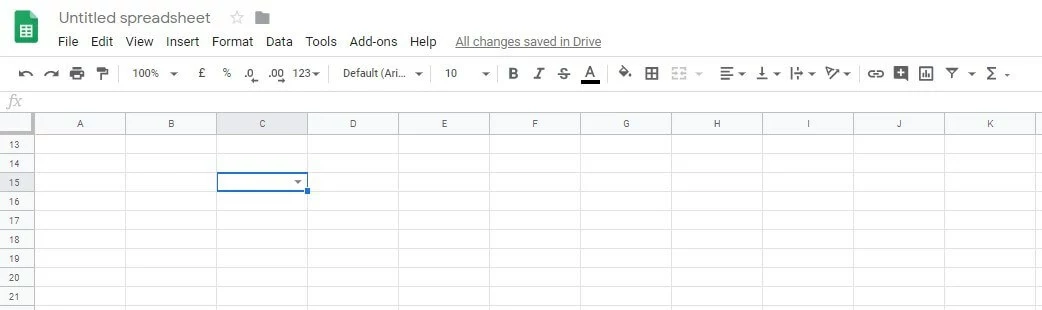 Google Sheets: drop-down list