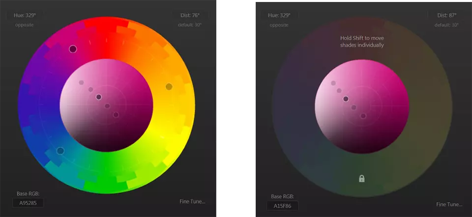 Paletton Colour Wheel