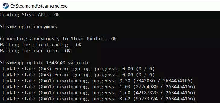 SteamCMD: Frozen Flame server installation