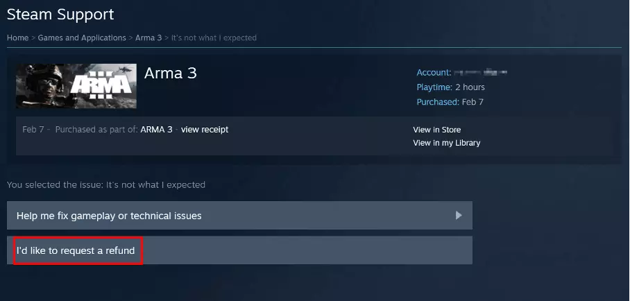 Steam Support with game details