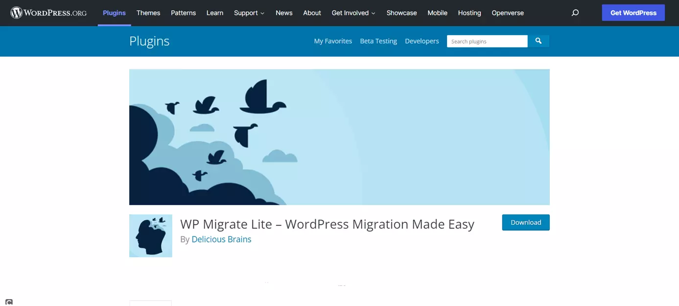 WP Migrate Lite plugin