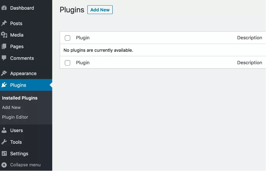 Install new WordPress plugin