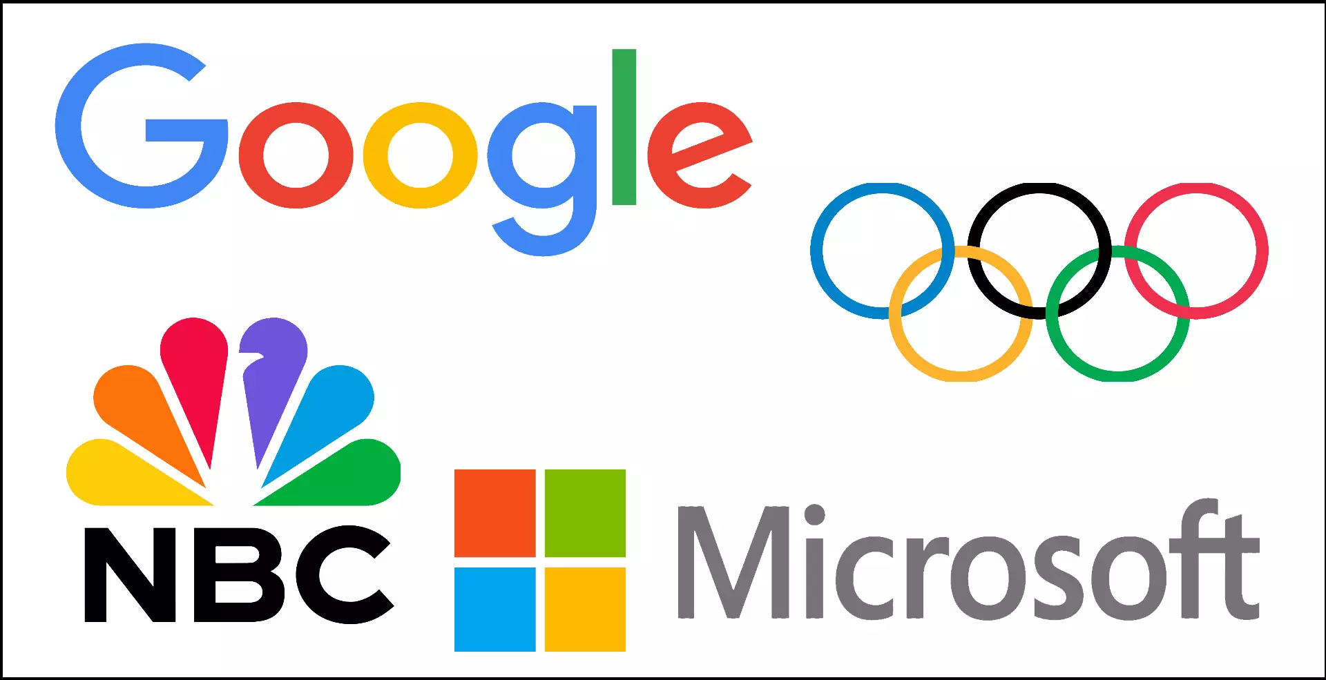 Sampling of multicoloured logos