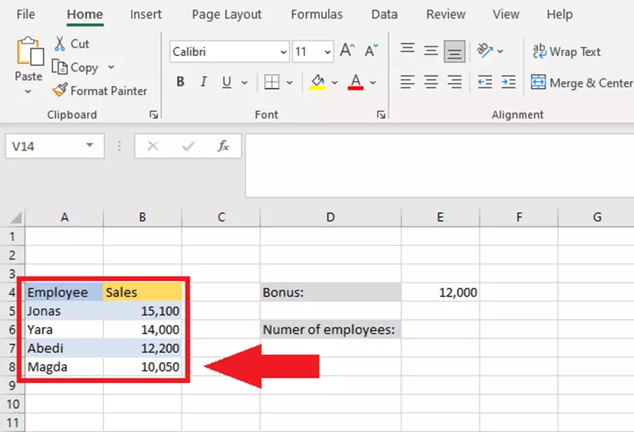 XMATCH - example 2 of a use case: an Excel spreadsheet with values to be searched