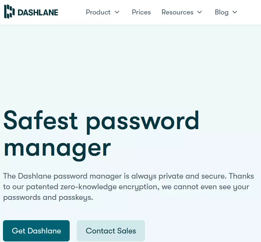 Password manager Dashlane