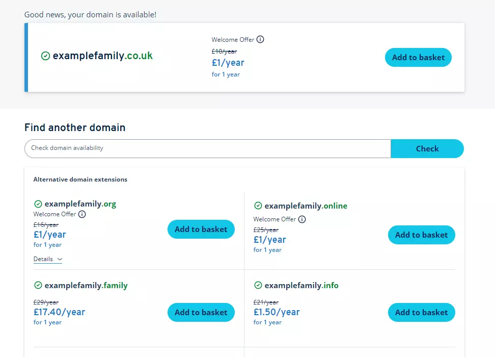 IONOS Domain-Checker