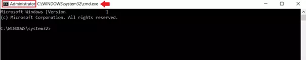 Open the Windows Command Processor as an administrator by pressing Ctrl + Shift + Enter simultaneously