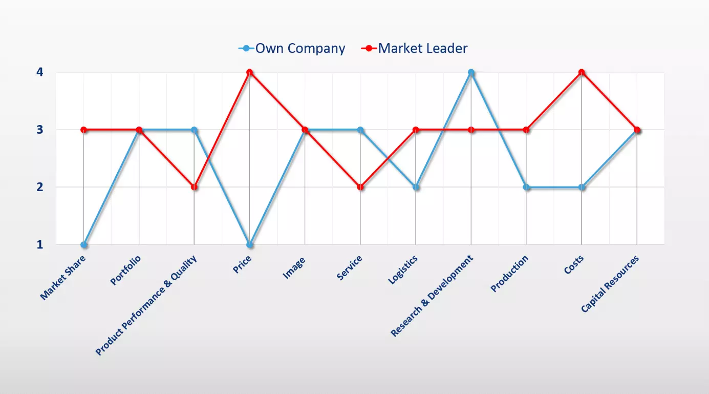 Example of a strengths and weaknesses profile