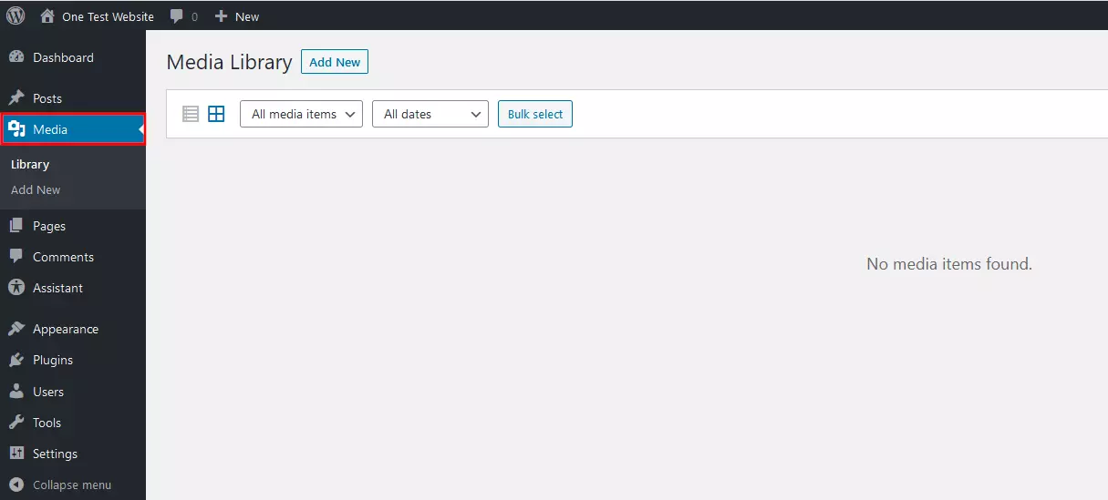 WordPress: Media Library