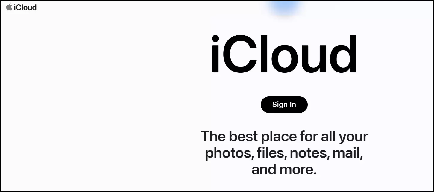 Apple’s iCloud web client