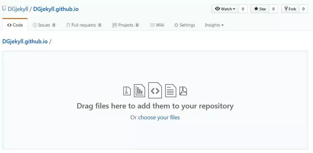 GitHub: File upload