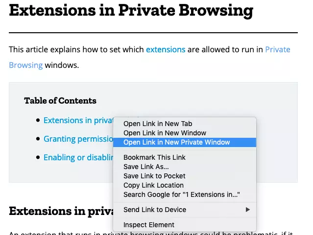 History settings in the “Privacy & Security” section