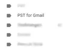 PST archive is synchronised simultaneously in Gmail