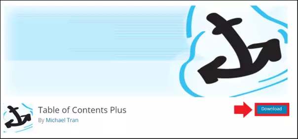 Download page for the ‘Table of Contents Plus’ plugin