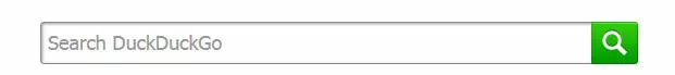 DuckDuckGo search box