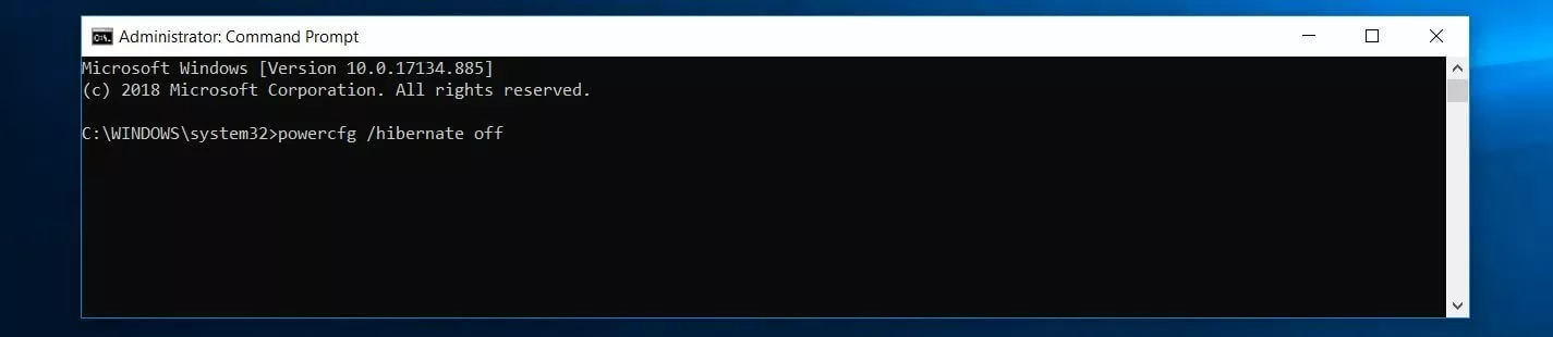 Windows 10 PowerShell: powercfg command