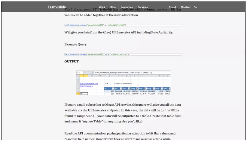 SEO gadget – analyzing metrics and backlinks