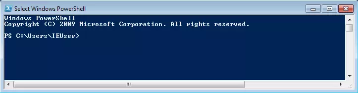 Windows PowerShell window