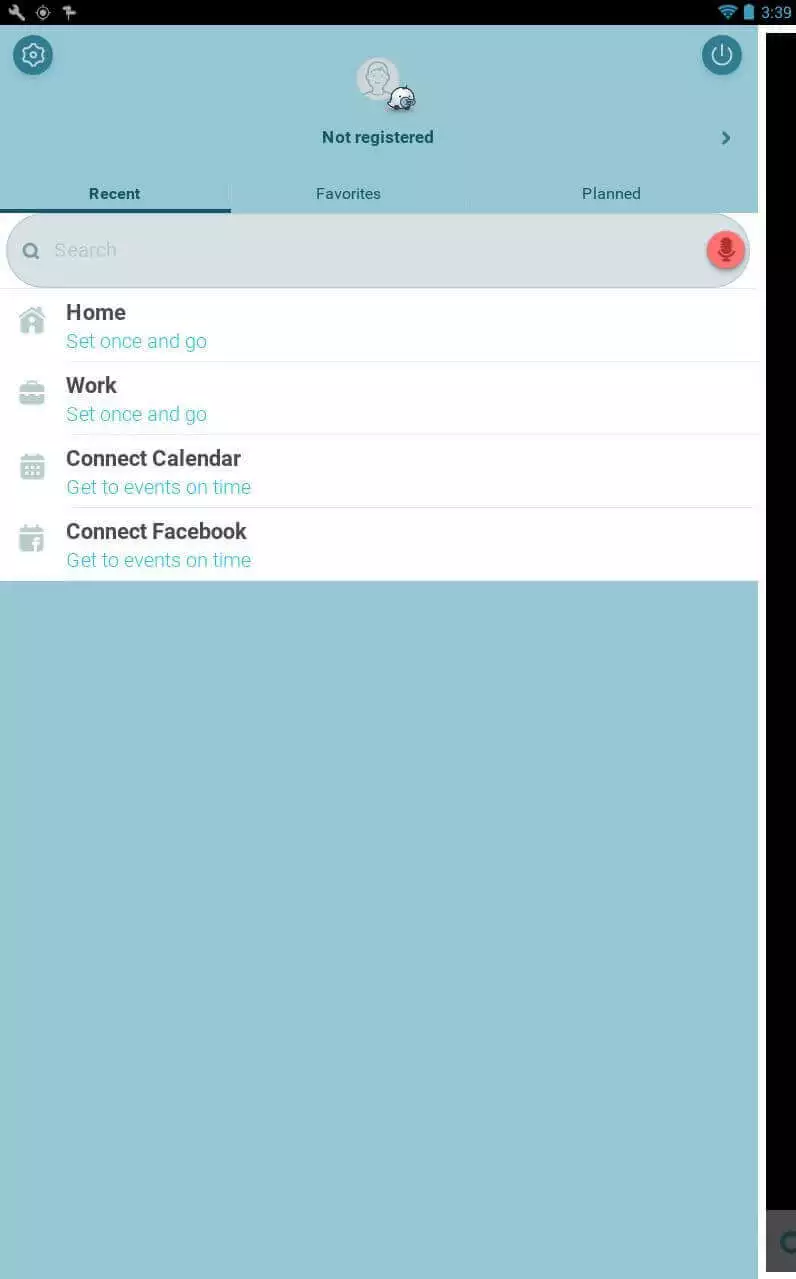 Waze search function