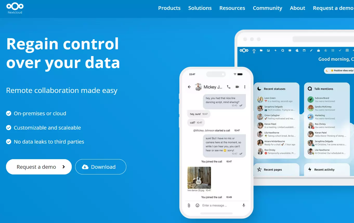 Nextcloud website
