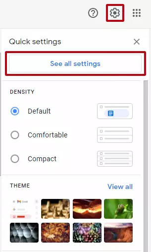 Gmail client ‘See all settings’