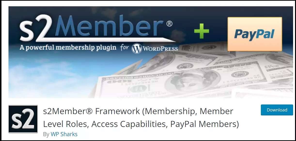 The S2Member plugin website