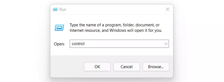Windows 11: Run ‘control’
