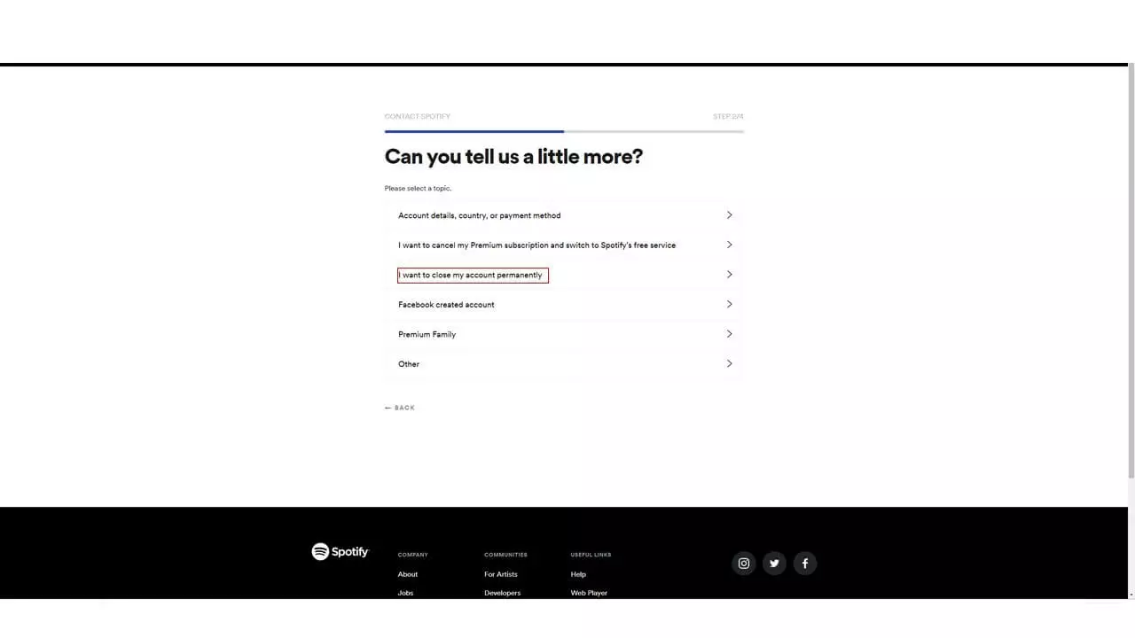 Deleting your Spotify account: closing your account permanently