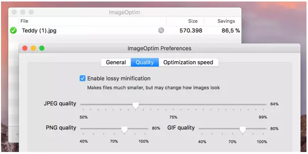 ImageOptim settings