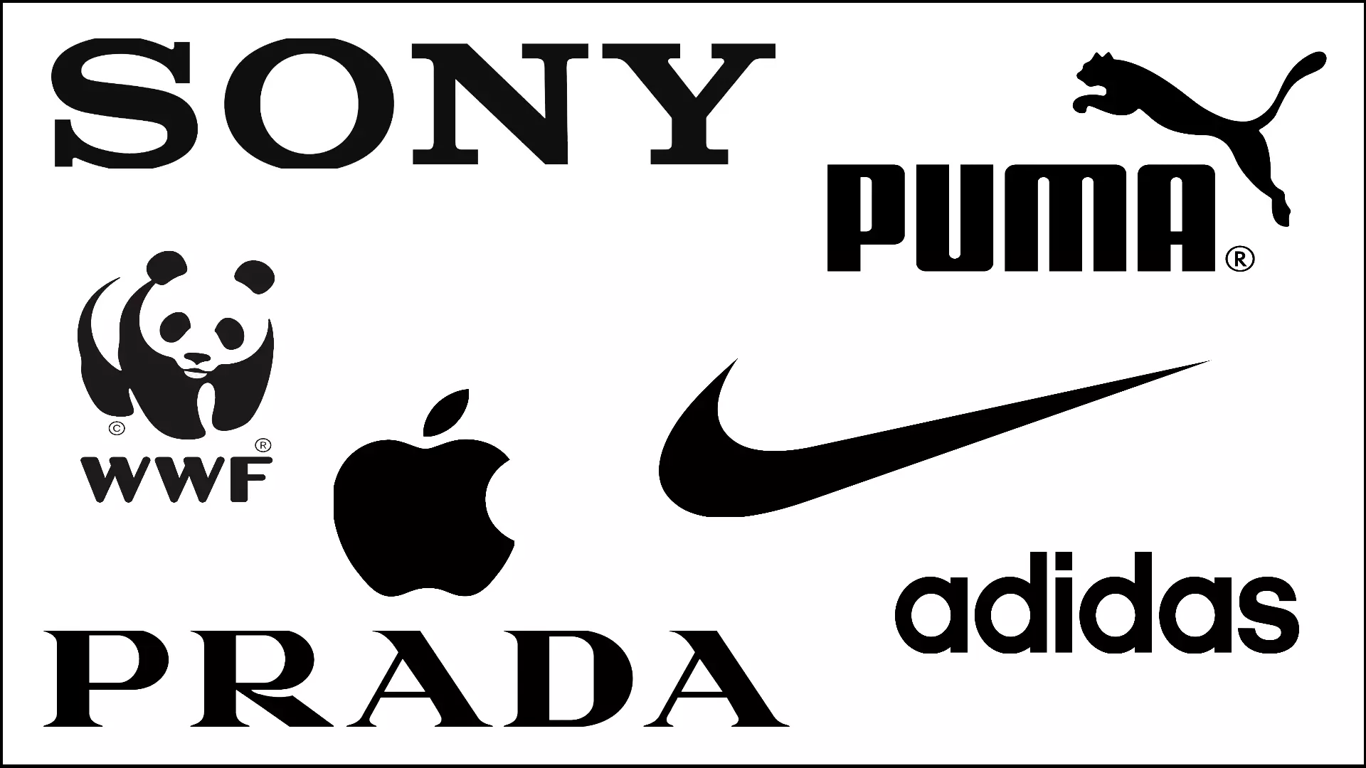 Sampling of black logos