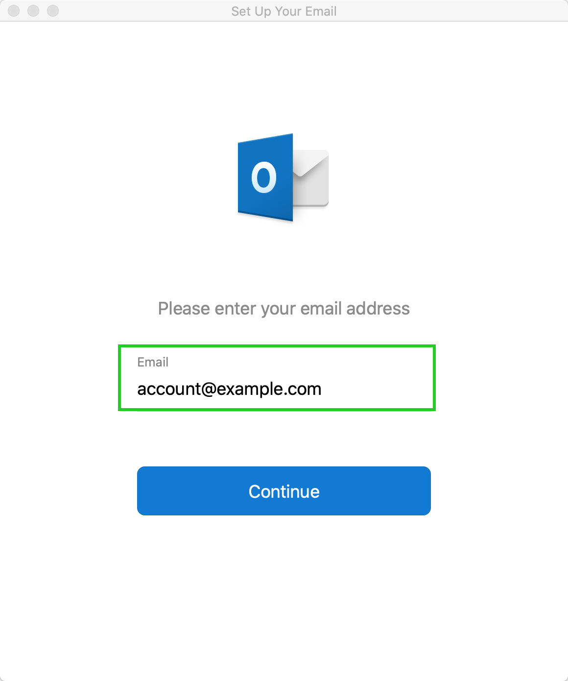 how to add email account to outlook mac
